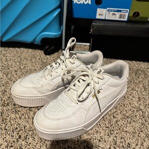 Puma Karmen White Platform Shoes